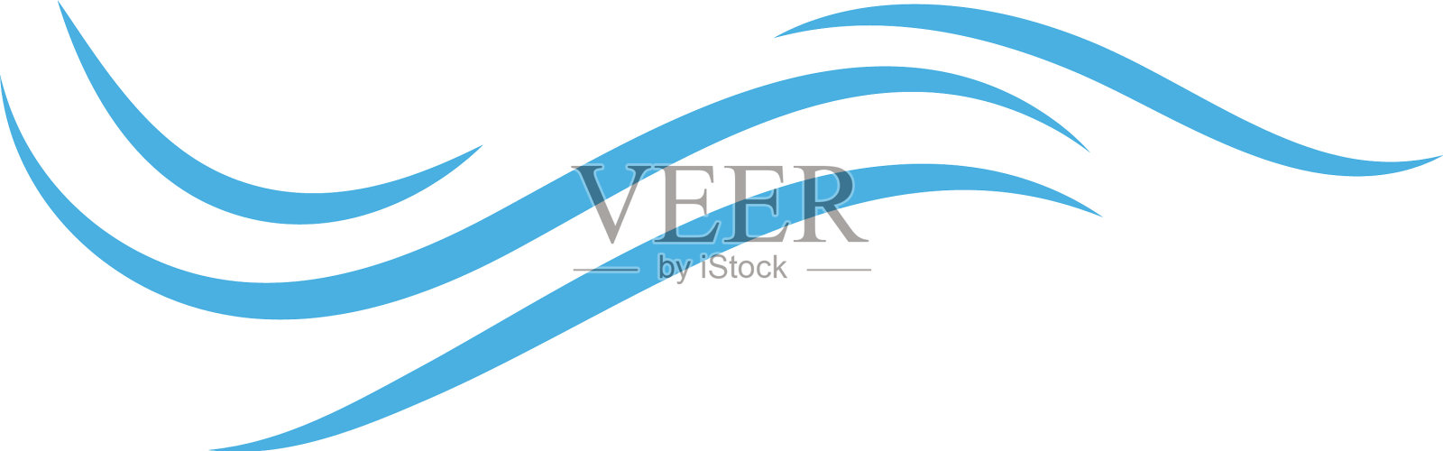 水波的标志设计元素图片