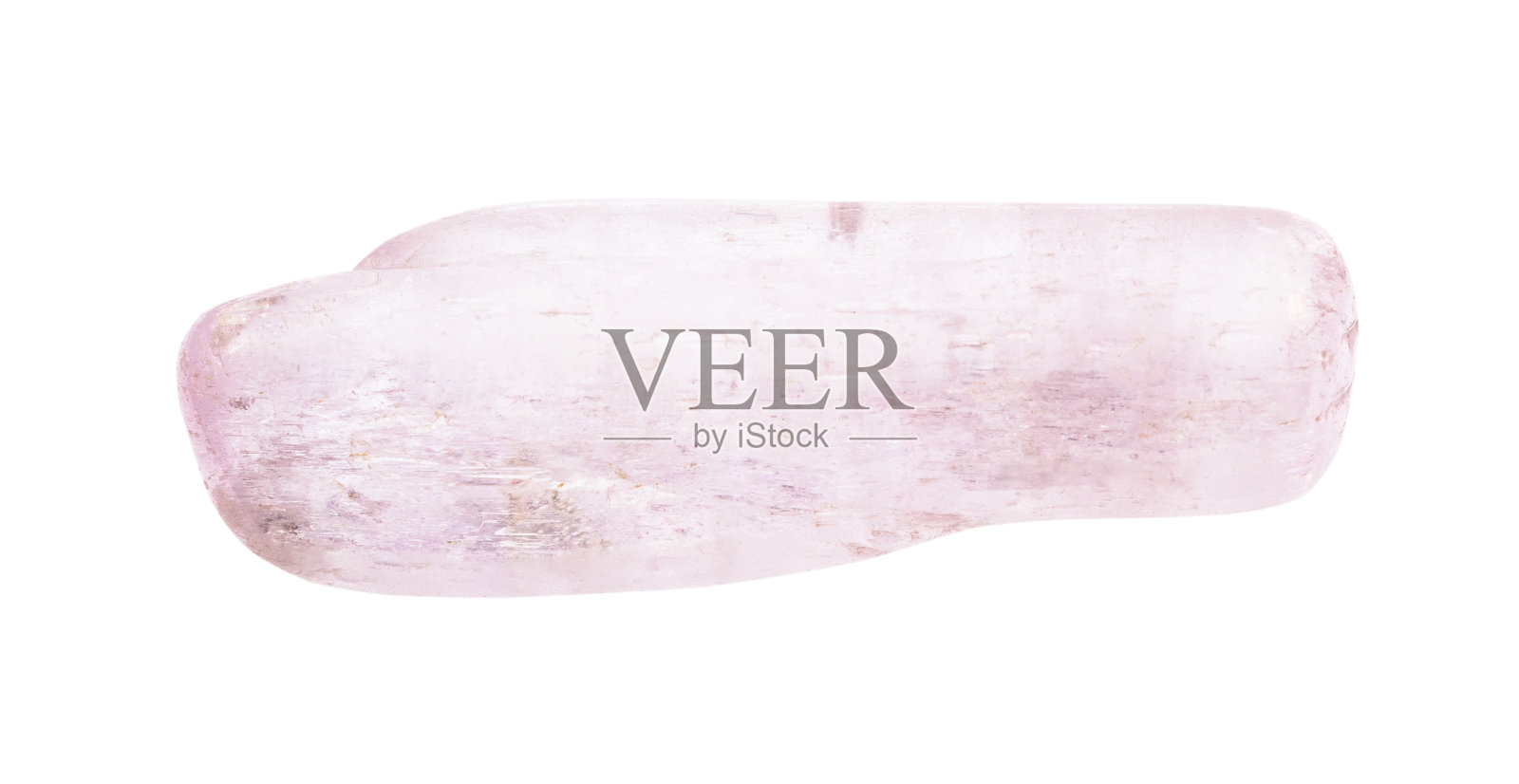 滚落的Kunzite(锂辉石)宝石石孤立照片摄影图片