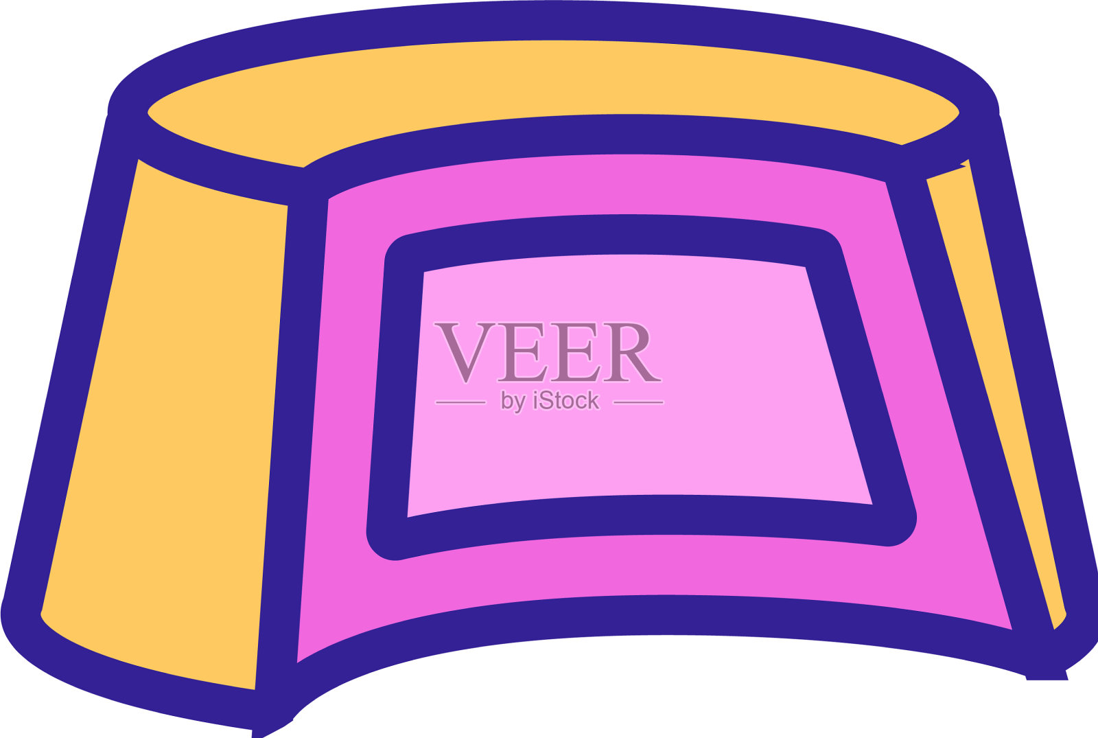 巧克力纸杯蛋糕图标孤立设计元素图片