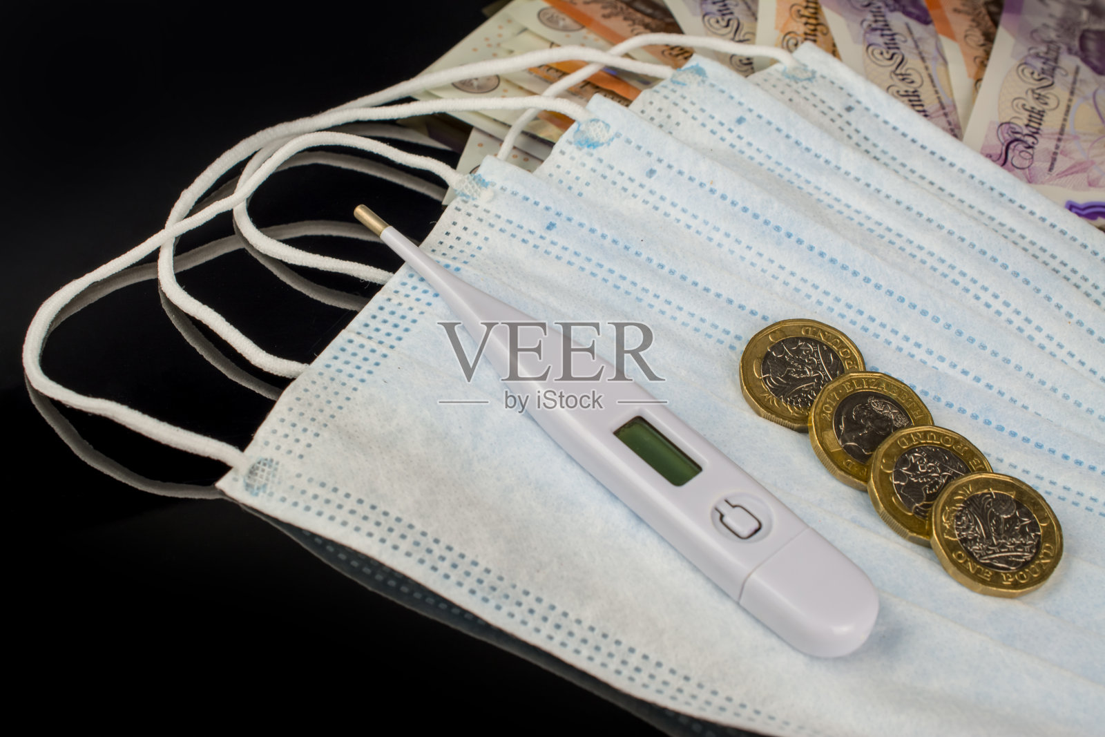 英国钱面罩温度计照片摄影图片