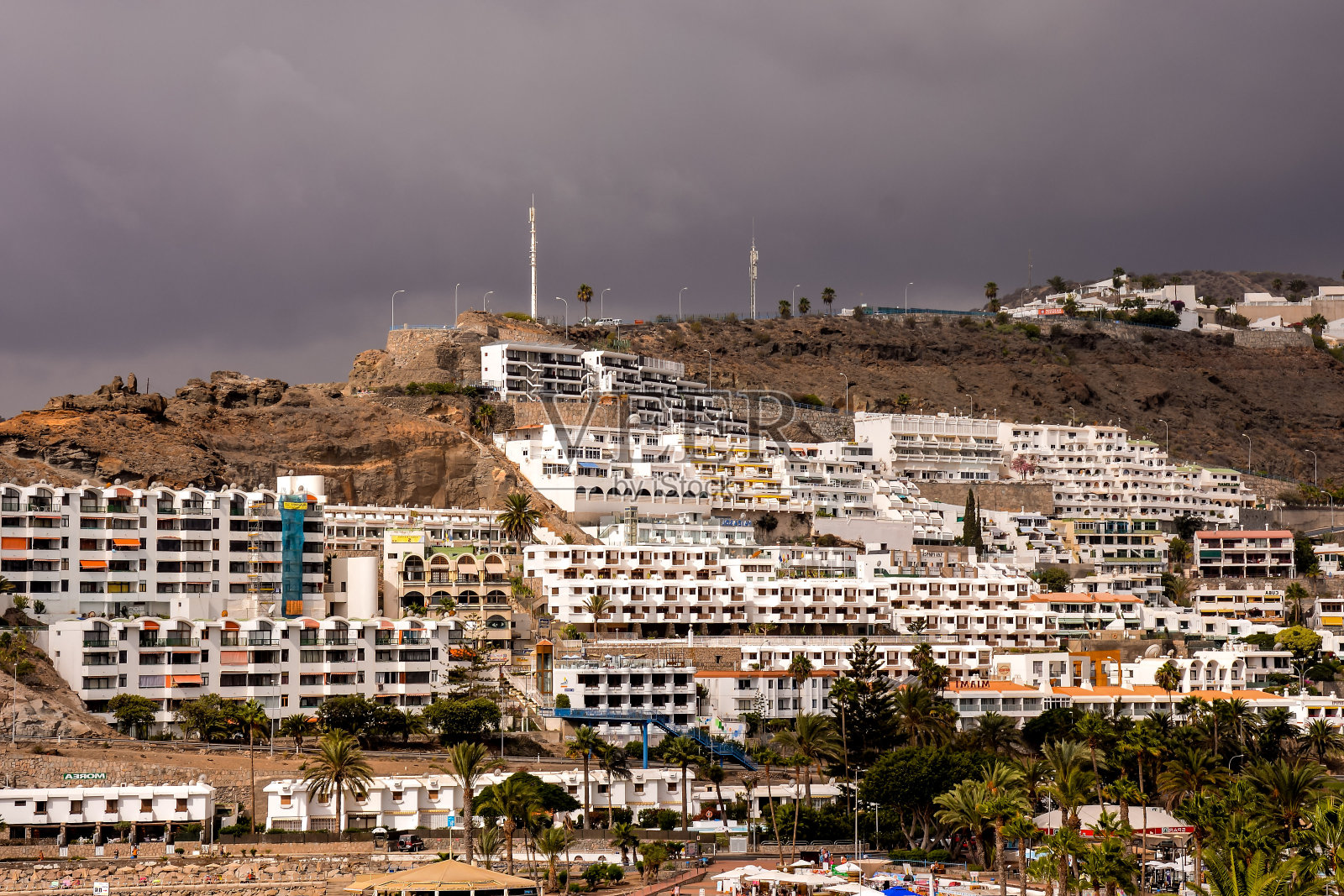 西班牙热带火山加那利群岛的景观照片摄影图片