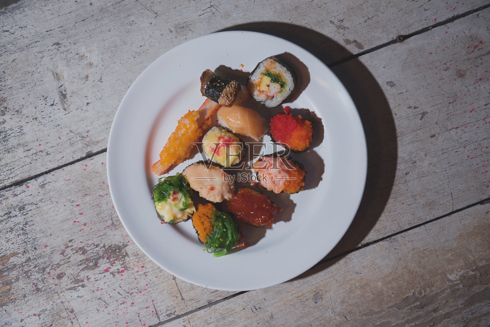 寿司木地板照片摄影图片