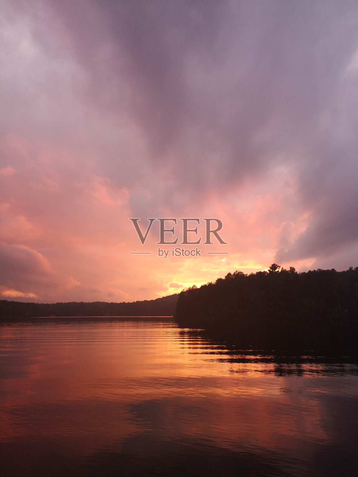 阿冈昆日落照片摄影图片