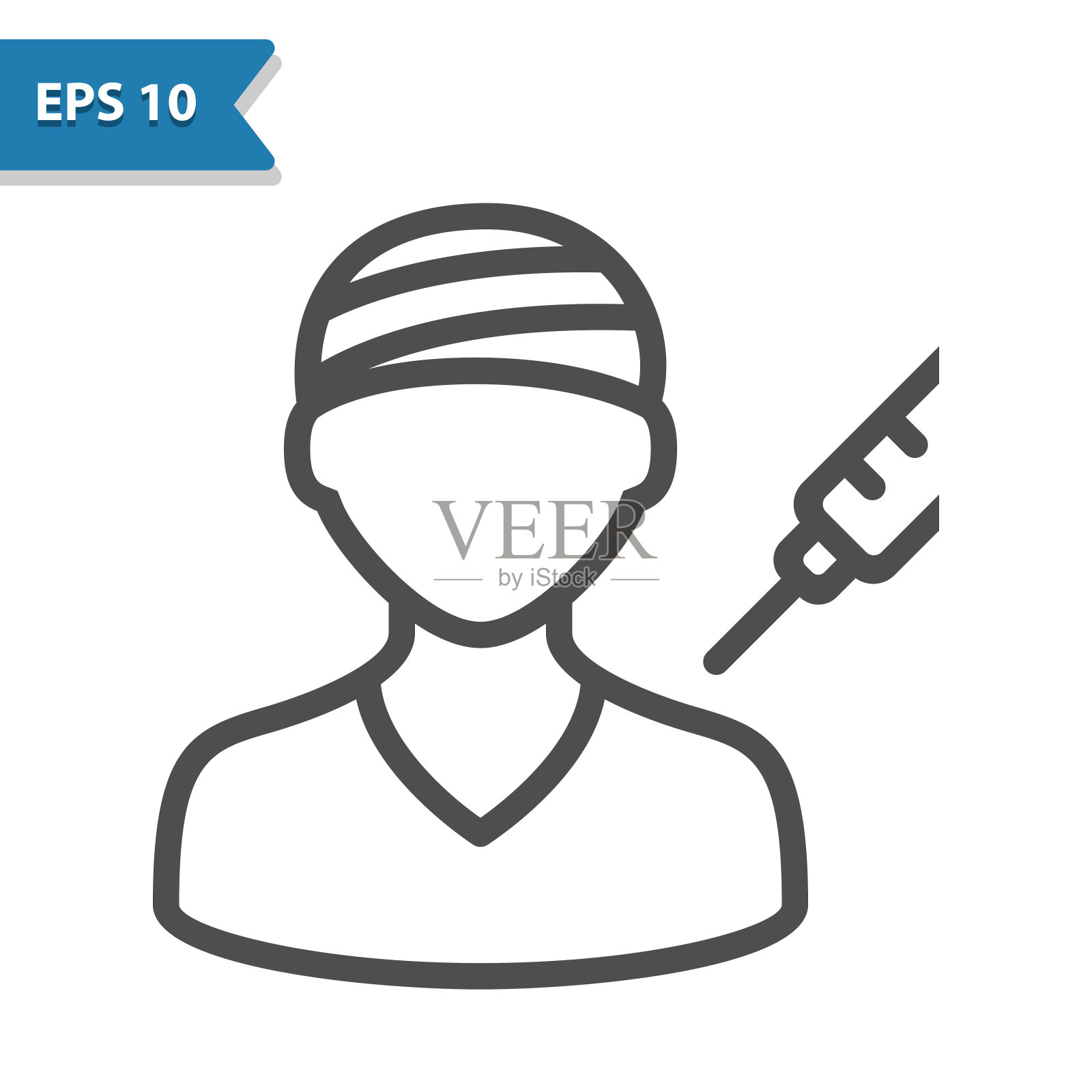 病人的图标插画图片素材