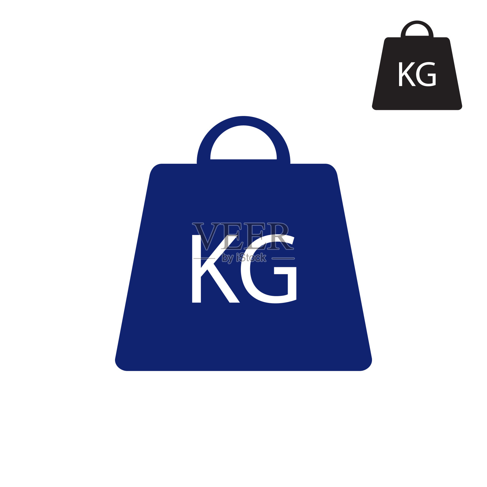 重量图标在流行的平面风格孤立在灰色背景。大量符号为您的网站设计，标志，应用程序，UI。矢量图插画图片素材