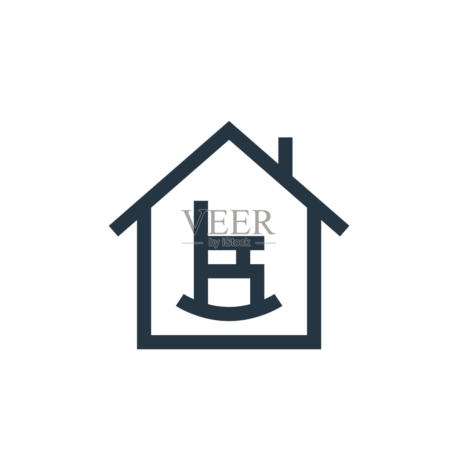 退休之家矢量图标。退休之家可编辑笔划。退休之家线性符号用于网络和移动应用程序，标志，印刷媒体。细线说明。矢量孤立轮廓绘制。图标素材