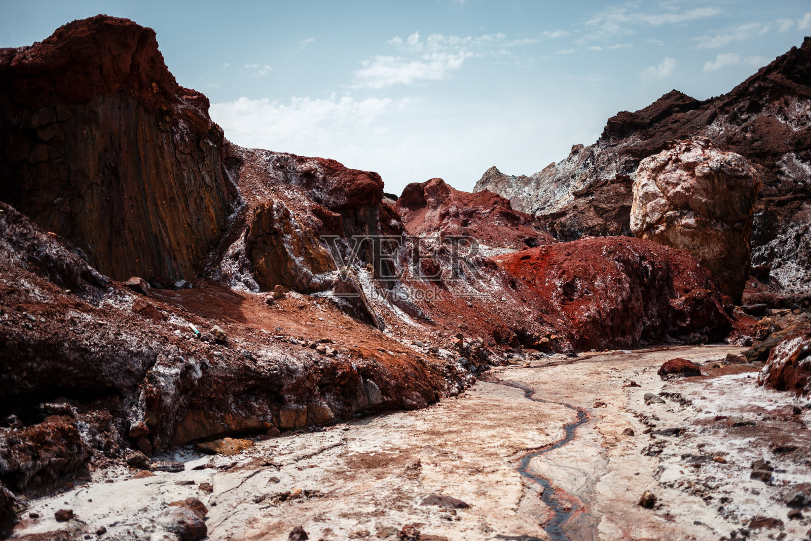 伊朗霍尔木兹火山岛，霍尔木兹甘省照片摄影图片