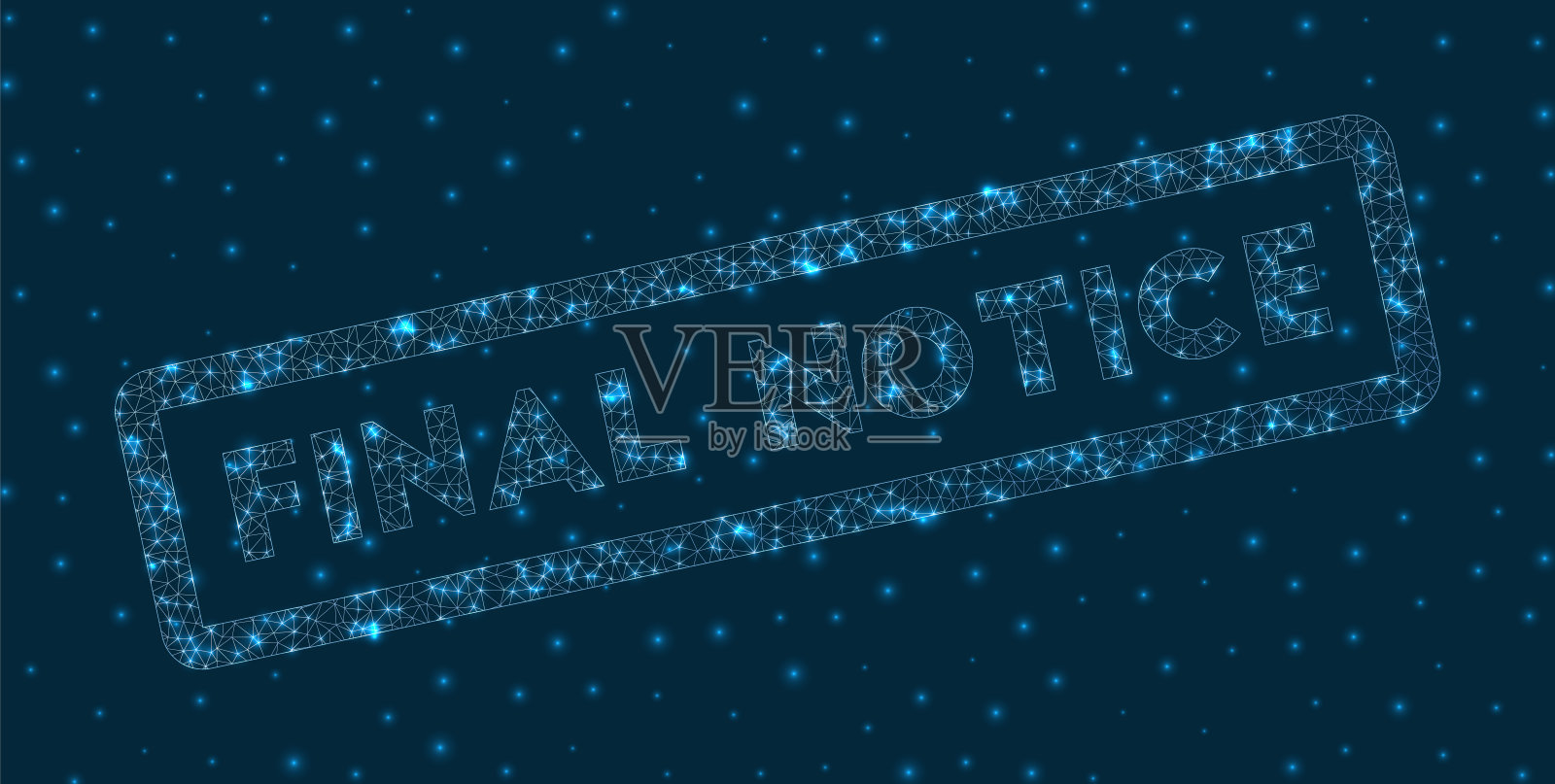 最后通知字在数字风格。插画图片素材