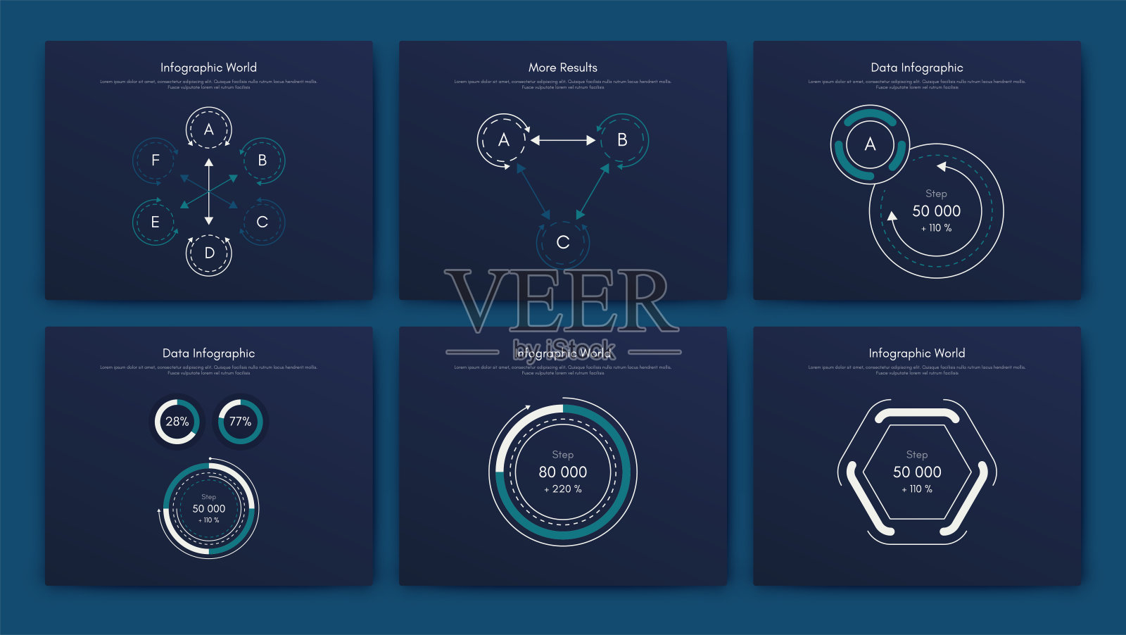 大量的信息图表元素。EPS10。股票向量插画图片素材