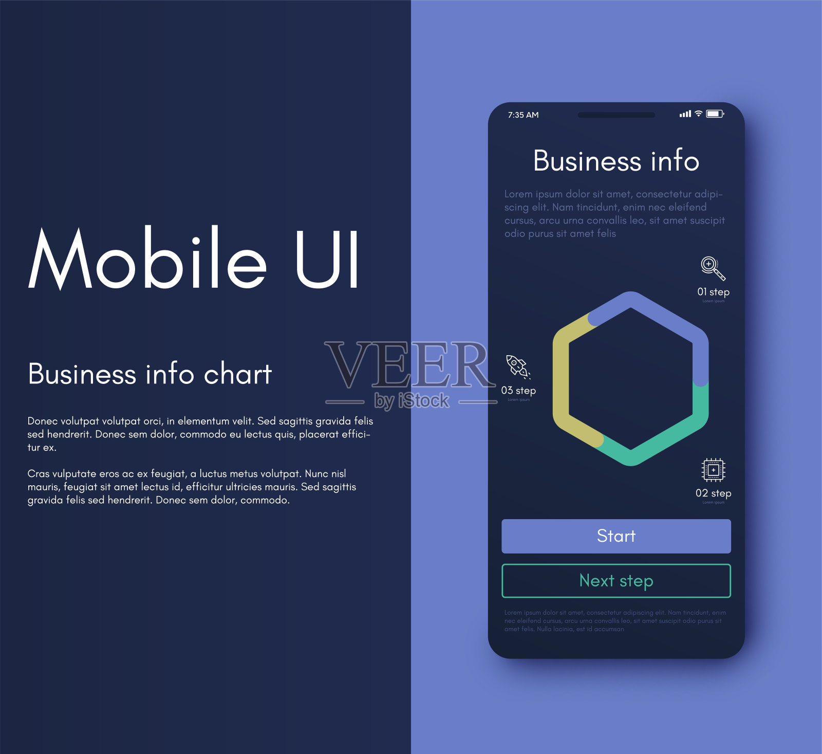 移动应用程序接口。Ui设计，矢量图插画图片素材
