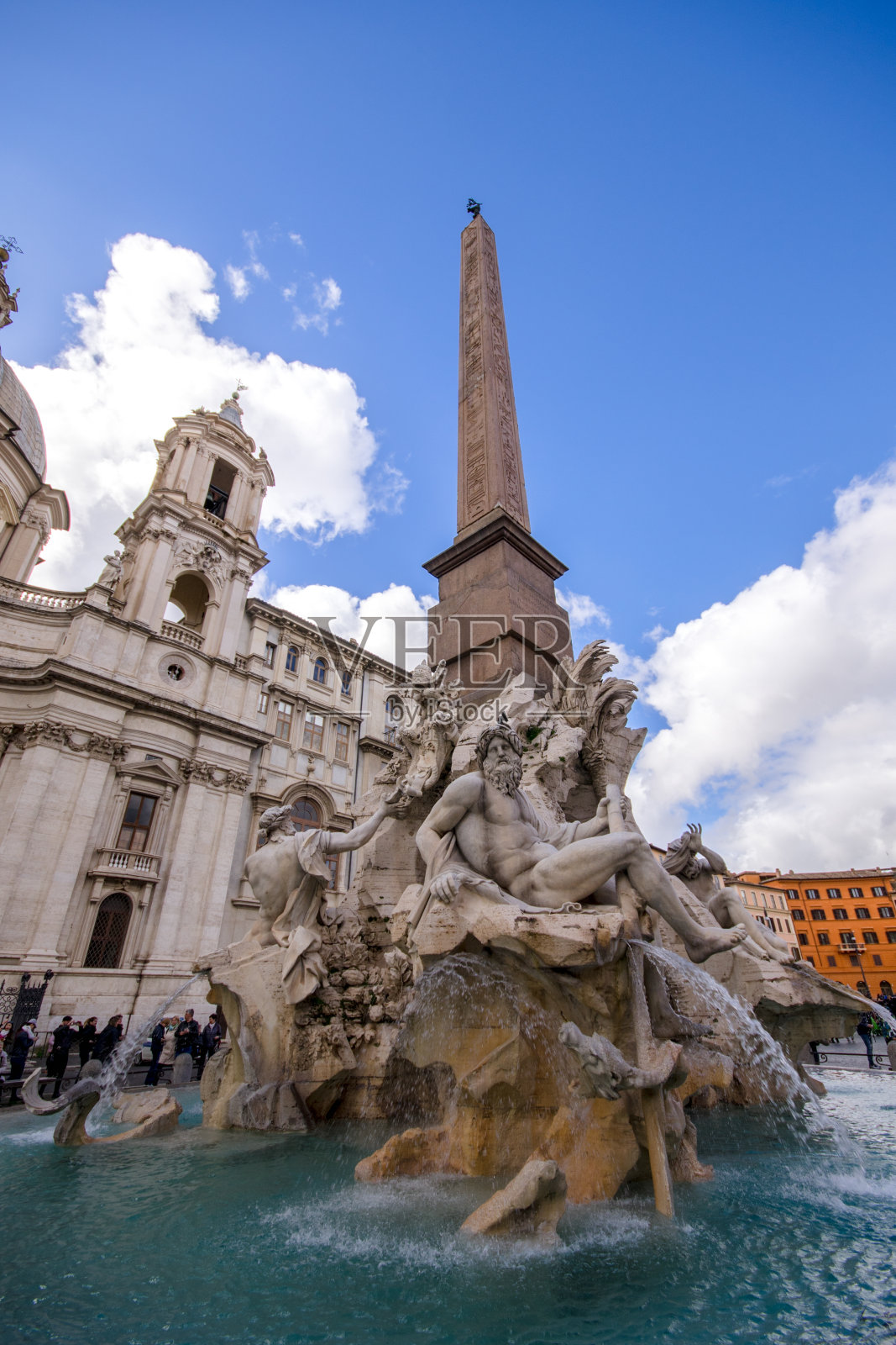 纳沃纳广场喷泉-意大利-罗马照片摄影图片