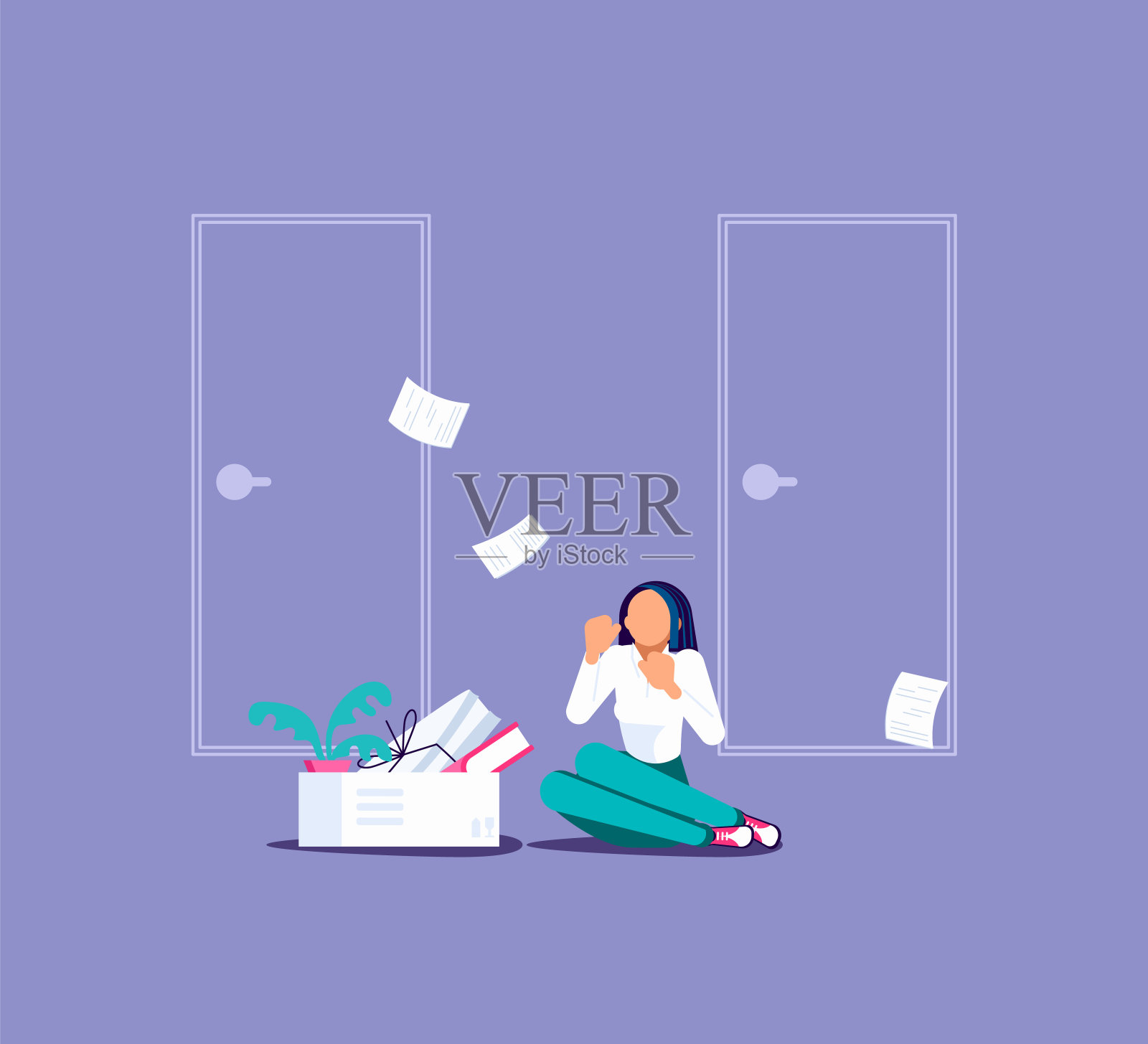 解雇员工的概念插画图片素材