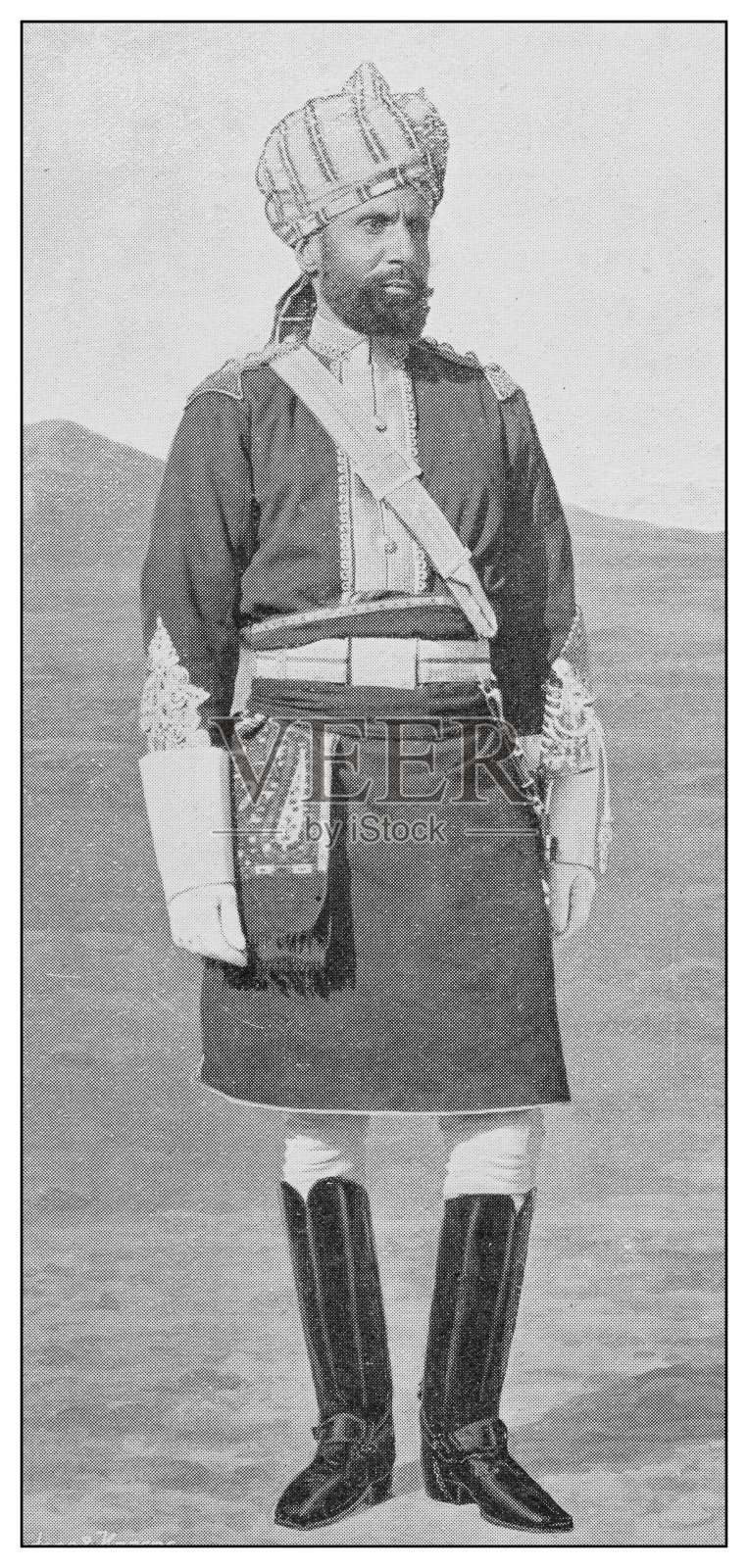 英国海军和陆军的古董照片:印度陆军照片摄影图片