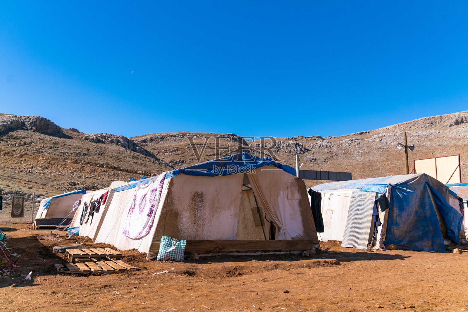 土耳其难民营照片摄影图片