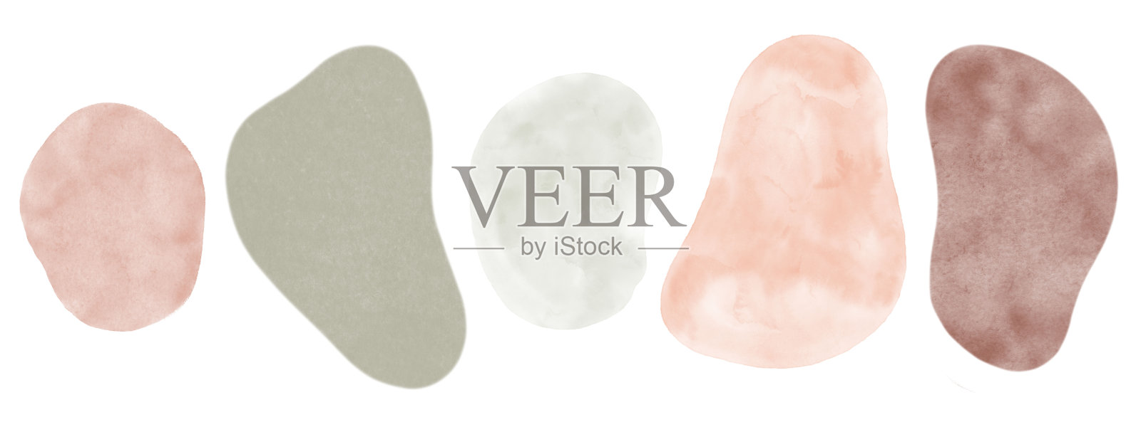 现代抽象波西米亚风格的波西米亚家居元素。插画图片素材