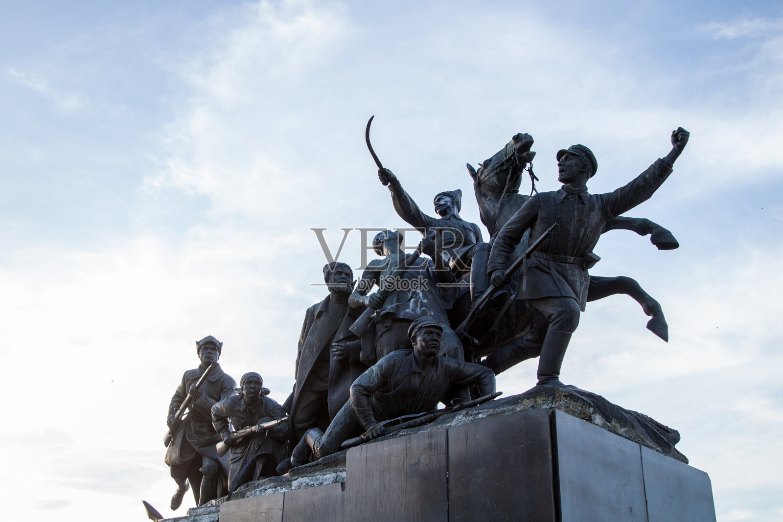 萨马拉的查帕耶夫纪念碑照片摄影图片