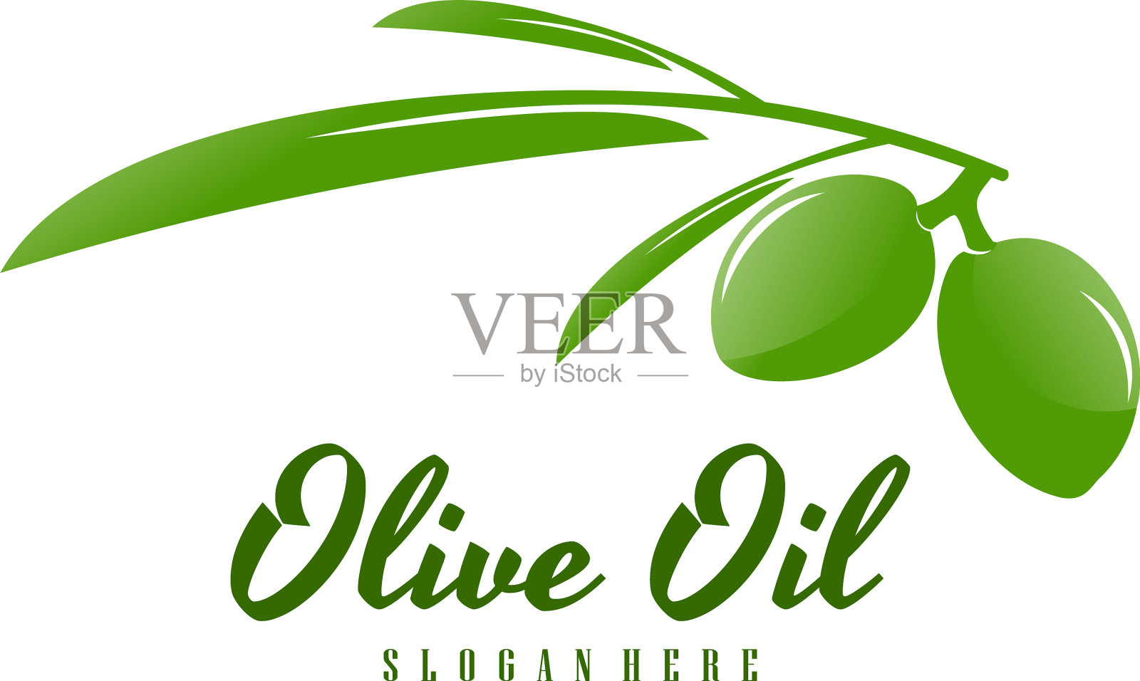 现代橄榄油标志模板设计橄榄油插画图片素材