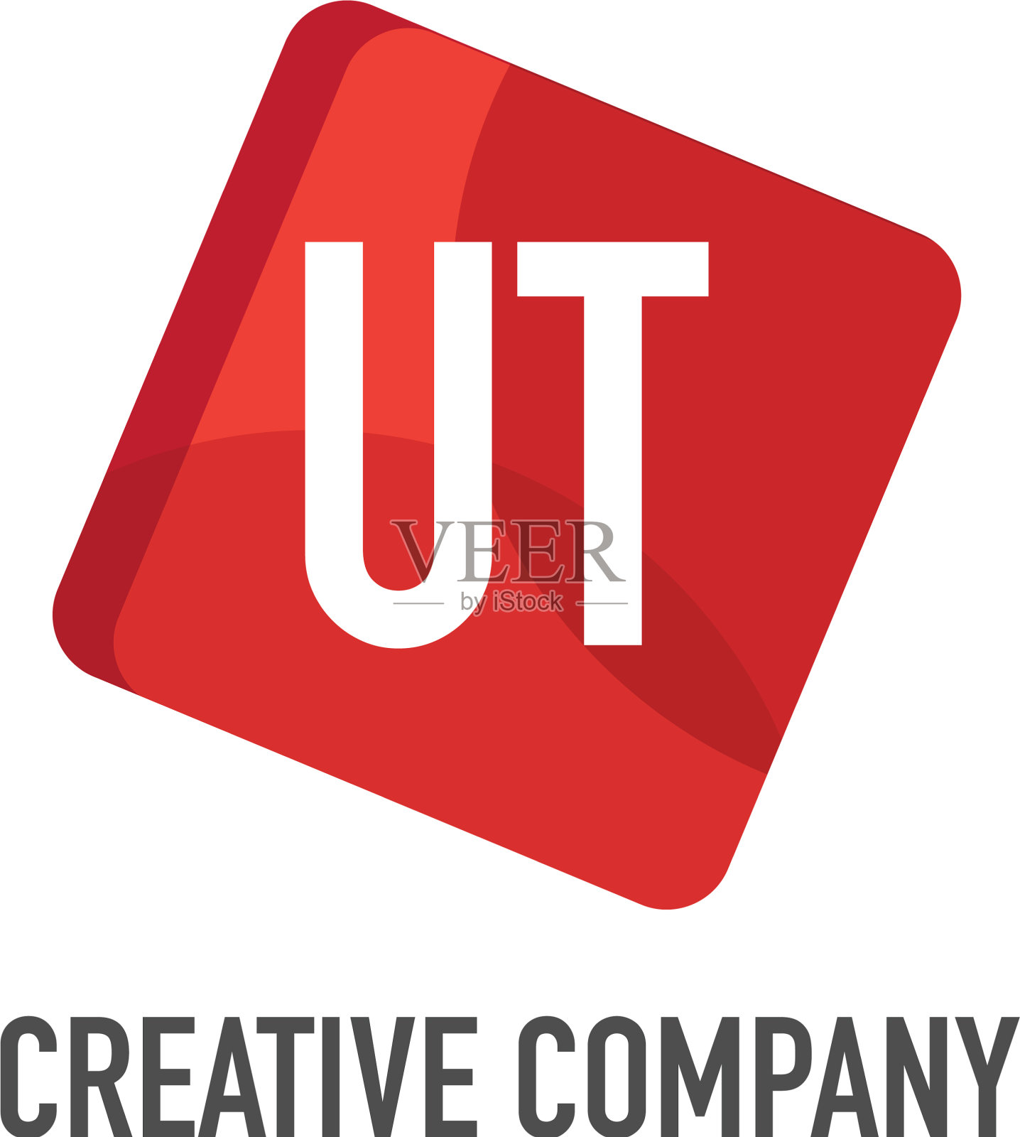 首字母ut标志模板设计插画图片素材