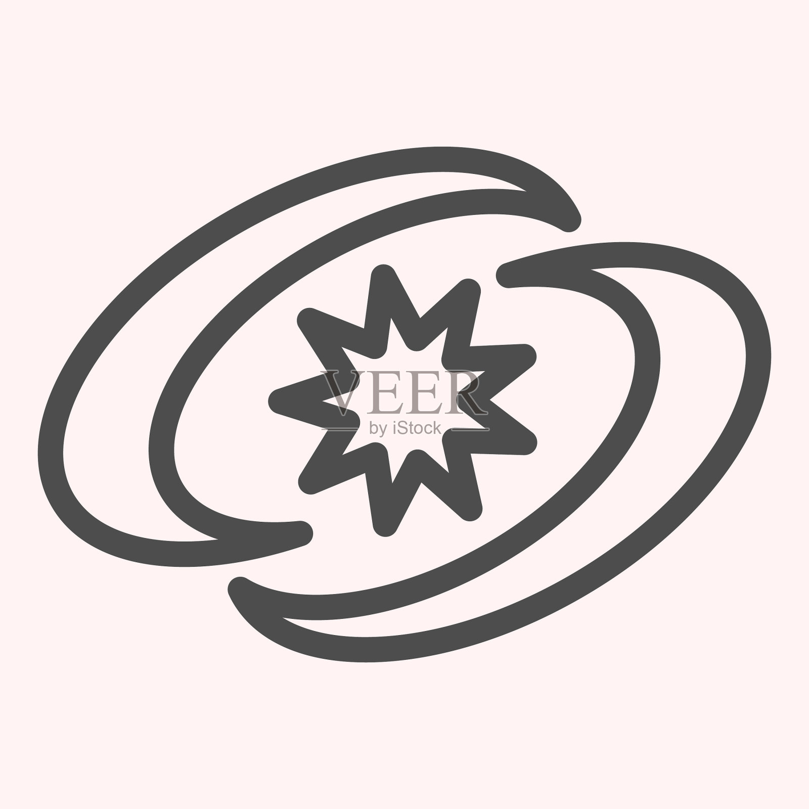 超新星恒星线图标宇宙诞生宇宙插画图片素材