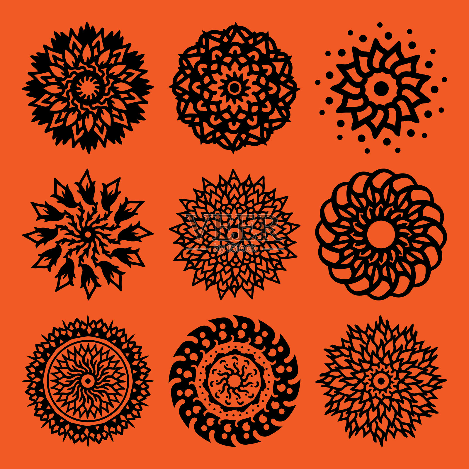 曼荼罗艺术设计曼荼罗插画图片素材