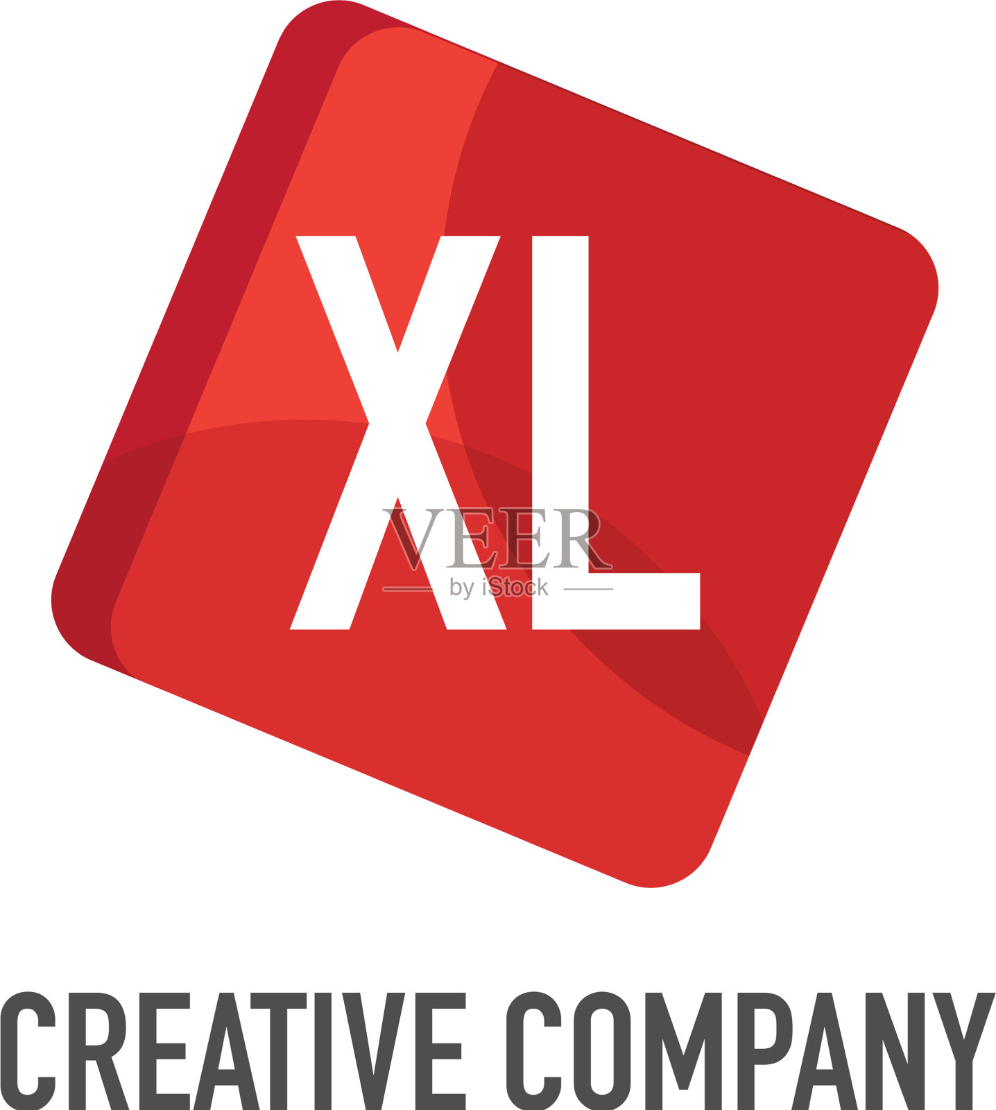 首字母xl标志模板设计插画图片素材