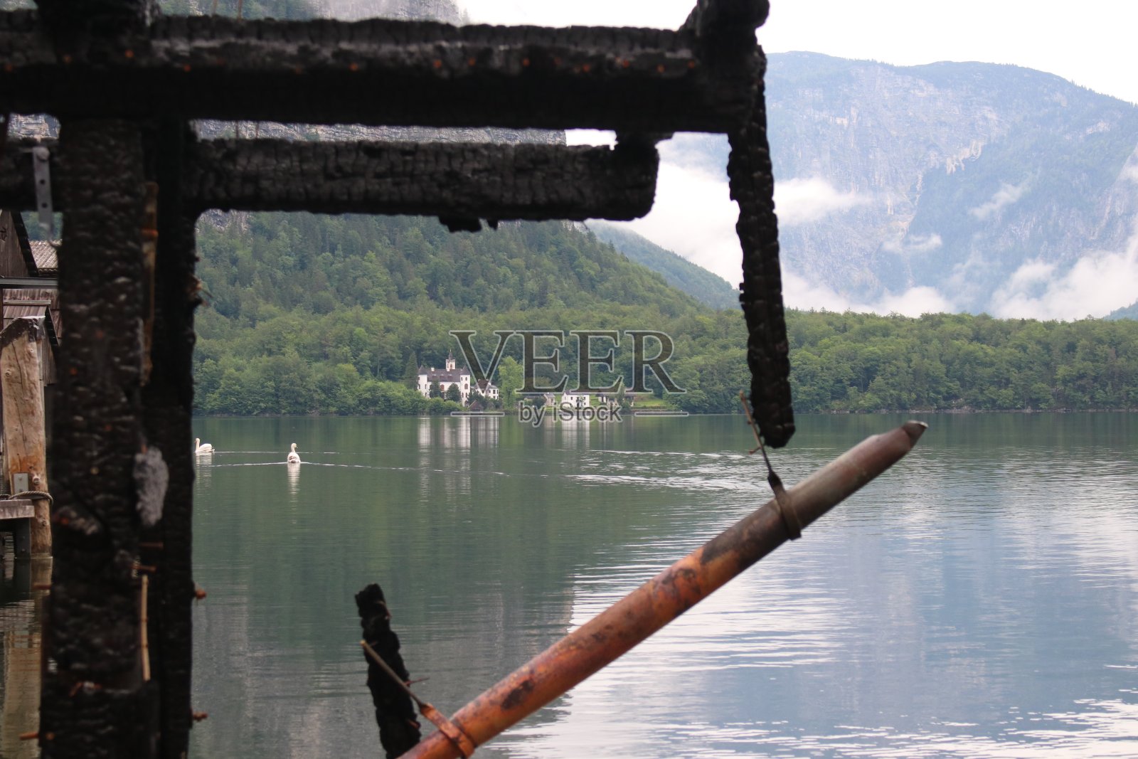 哈尔斯塔特和hallstätter见照片摄影图片