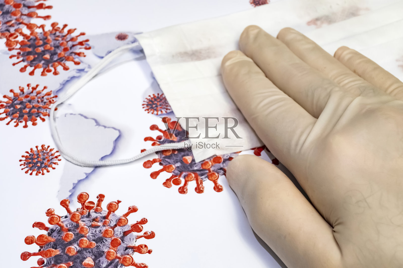 防护病毒和疾病的口罩照片摄影图片