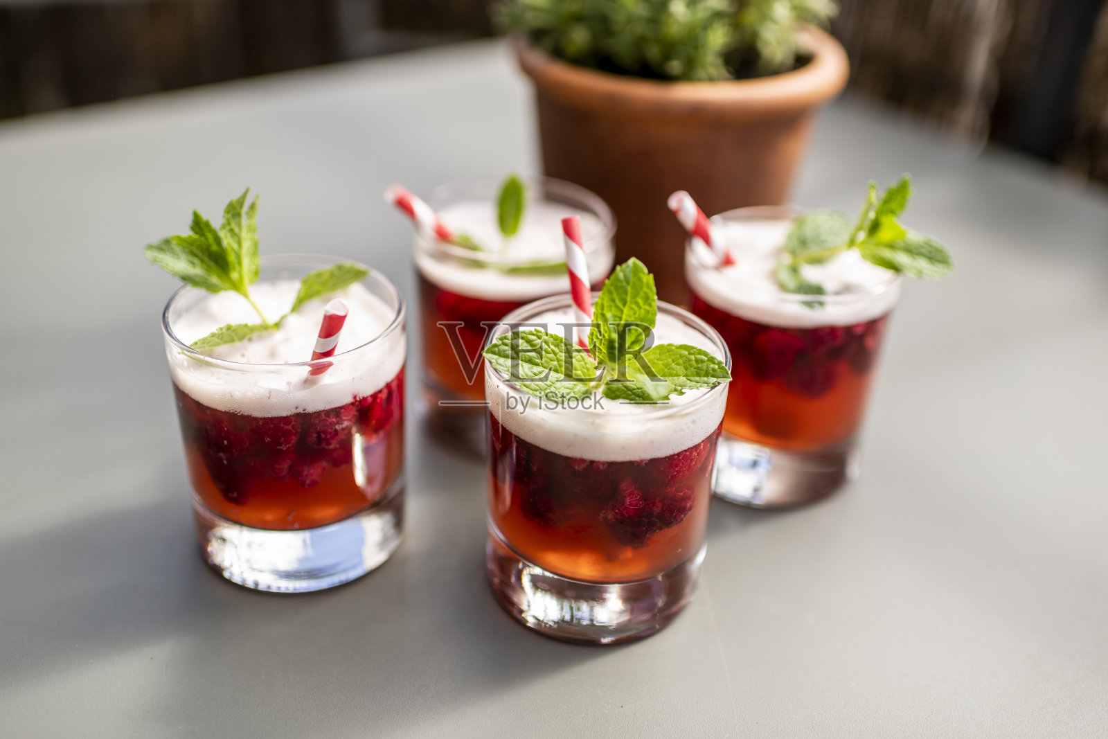 新鲜的夏季鸡尾酒照片摄影图片