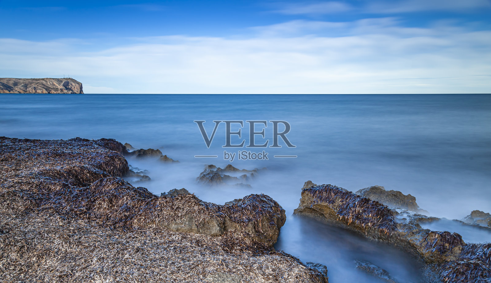 长时间曝光，爪哇湾照片摄影图片