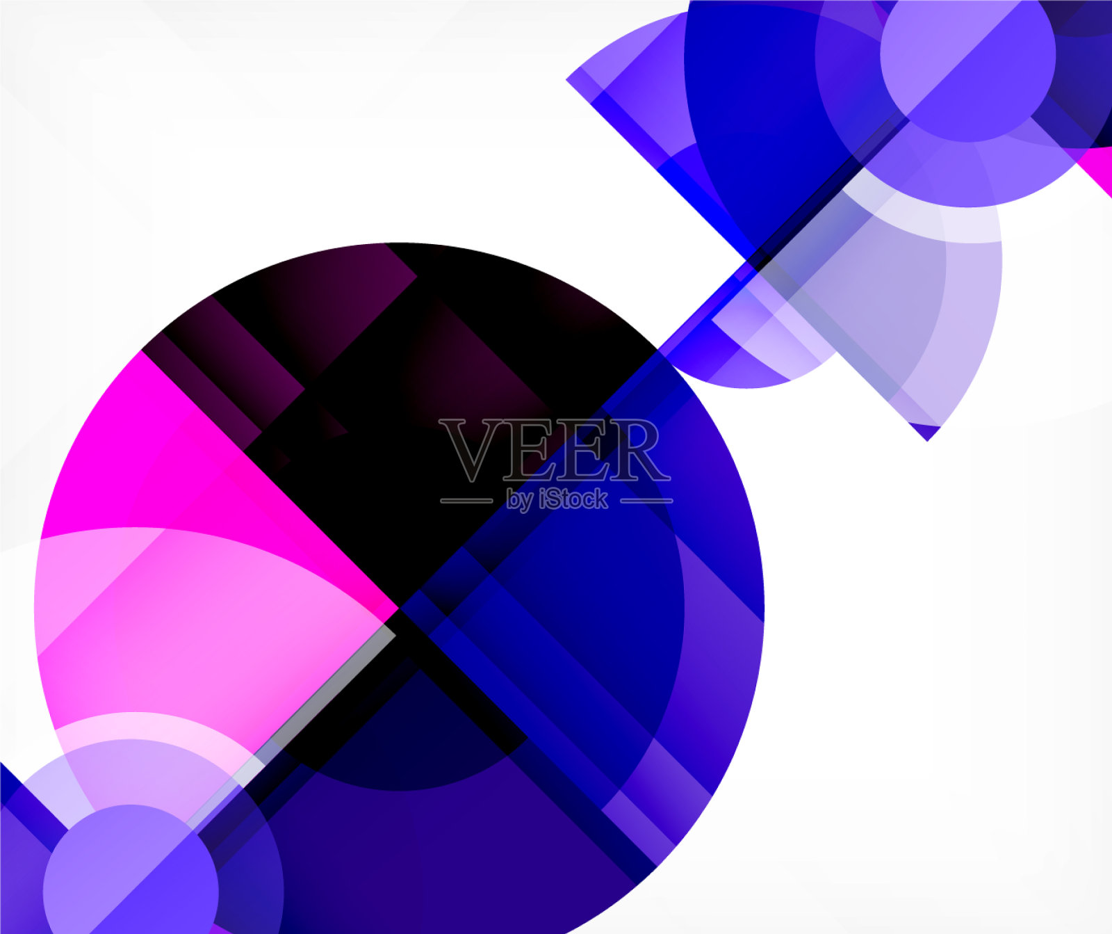 抽象背景圆和三角形设计插画图片素材