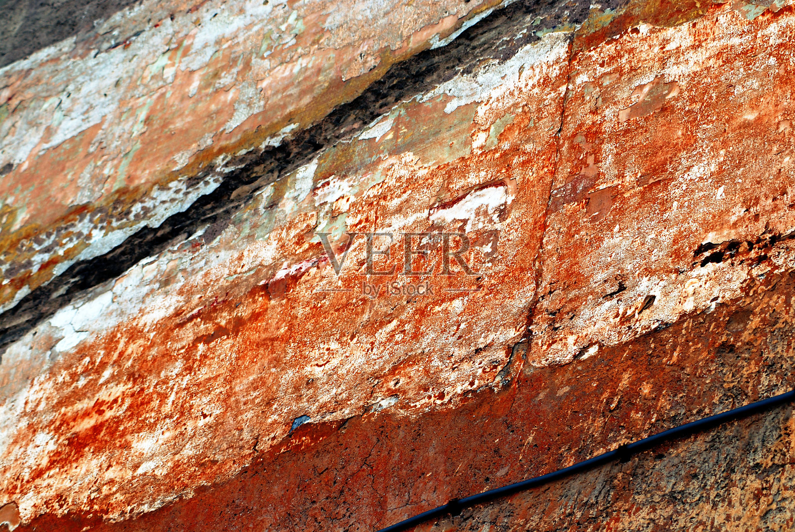意大利罗马的一堵古老石墙特写照片摄影图片