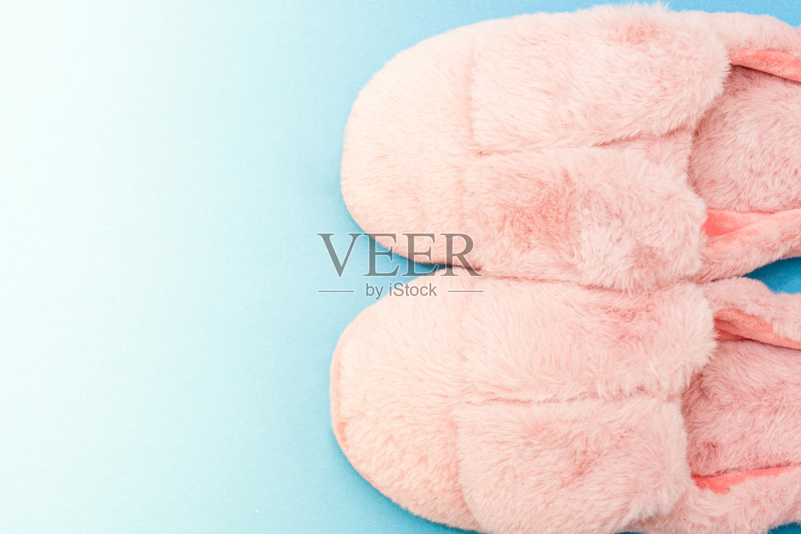 长着小耳朵的家用鞋照片摄影图片