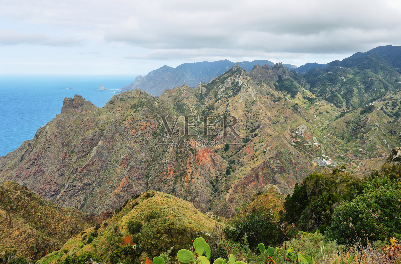 奇纳马达，阿纳加山脉，特内里费，加那利群岛，西班牙。照片摄影图片