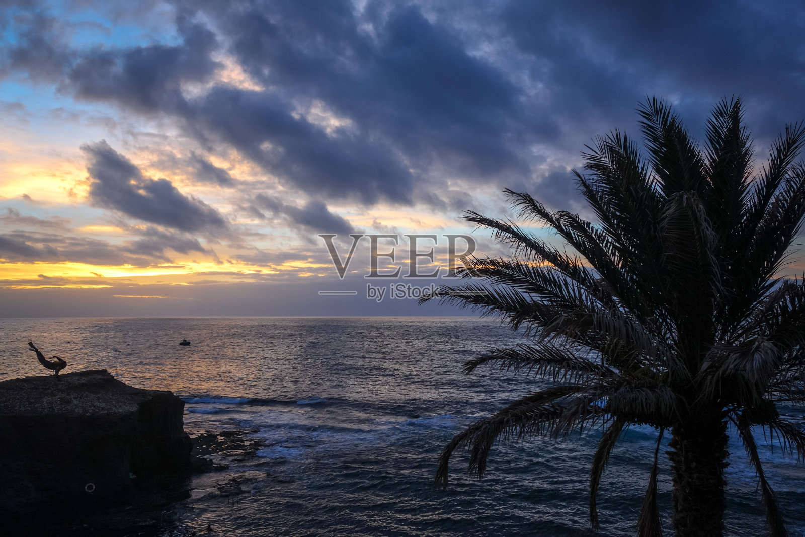 佛得角圣安涛岛的海景照片摄影图片