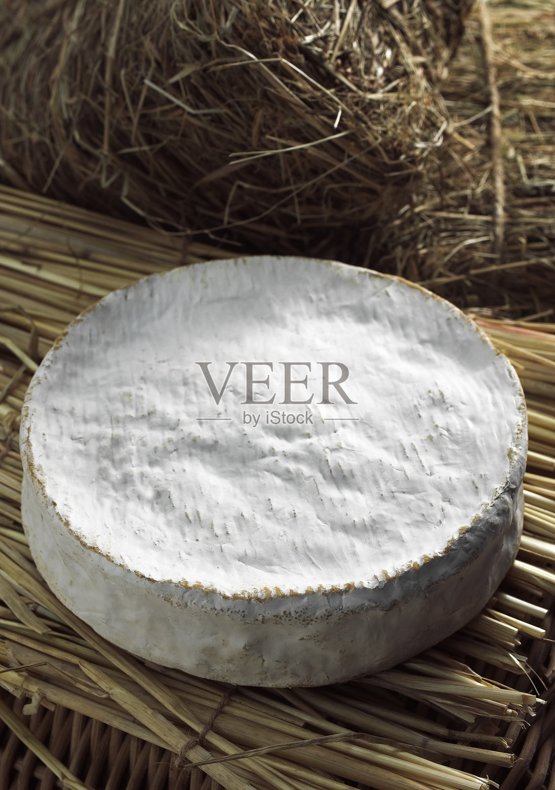 库仑米奶酪，一种用牛奶做的法国奶酪照片摄影图片