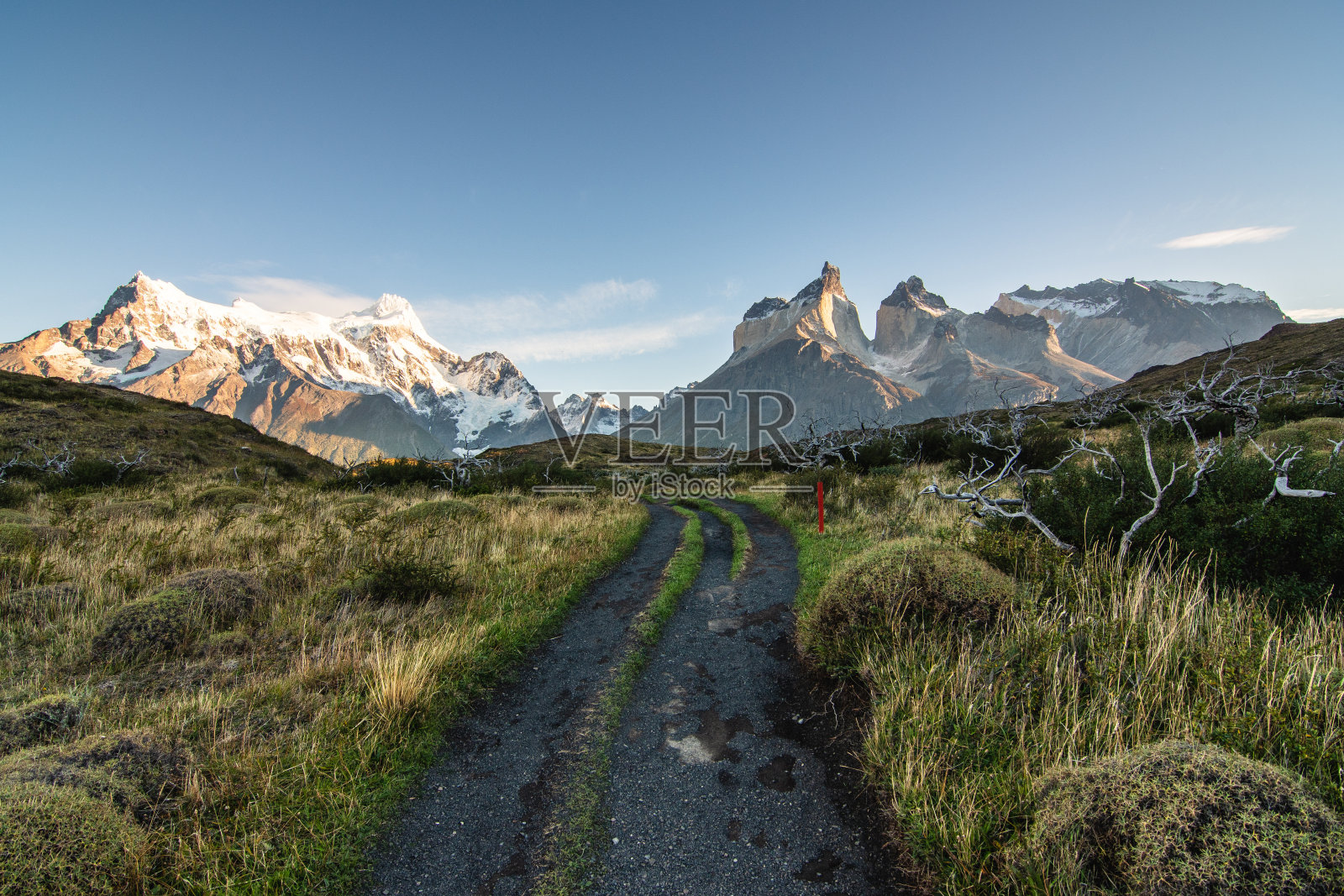 托雷斯德尔潘恩尘土飞扬的道路照片摄影图片