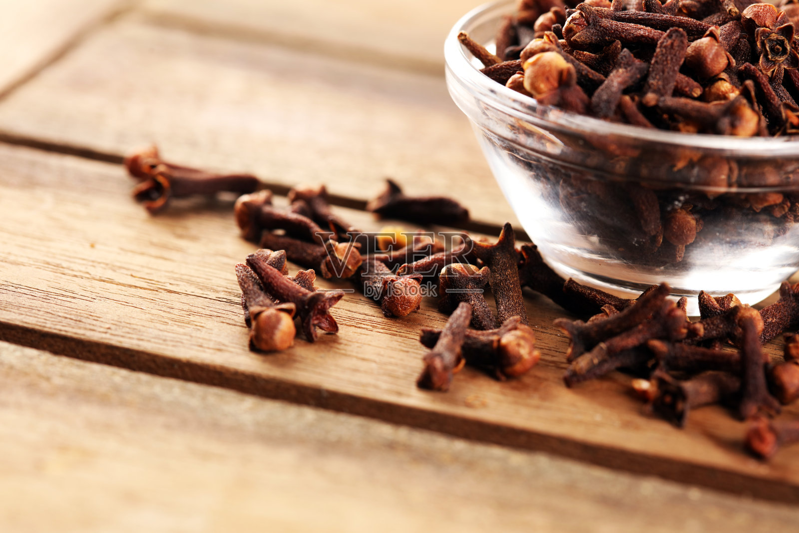 新鲜干燥的丁香香料纹理背景照片摄影图片