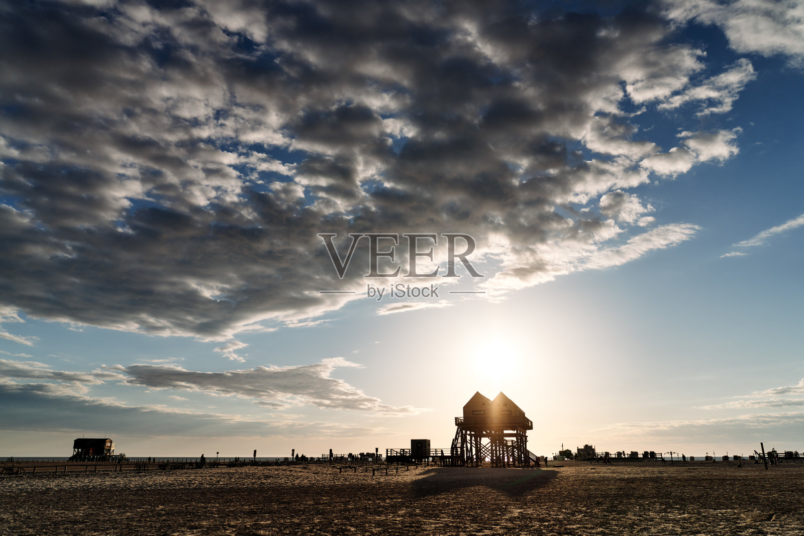 圣Peter-Ording照片摄影图片