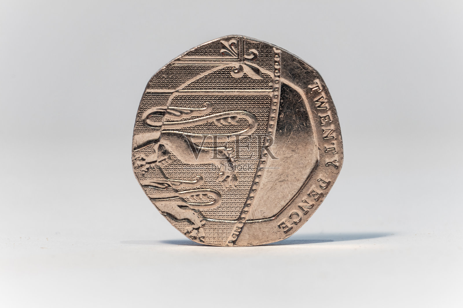 20便士硬币背面照片摄影图片