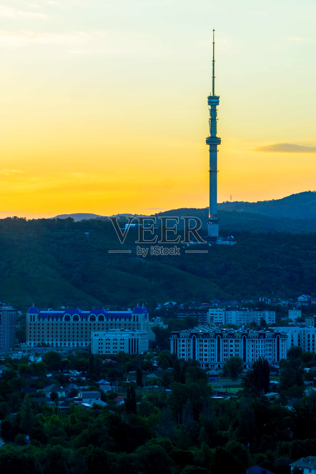 阿拉木图城市视图照片摄影图片