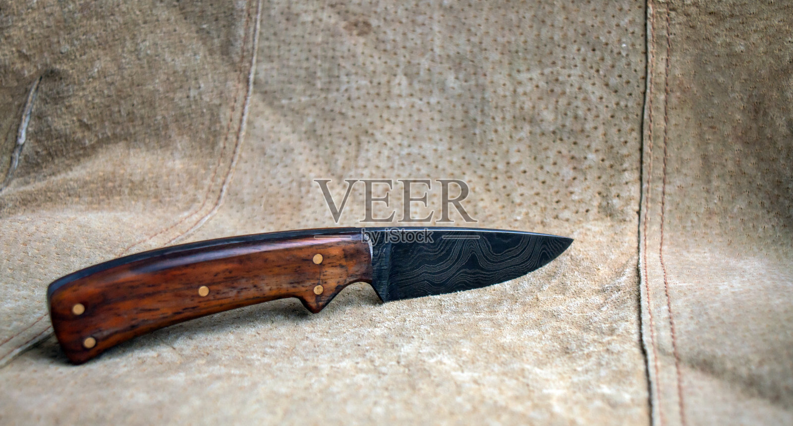 大马士革刀刃特写照片摄影图片