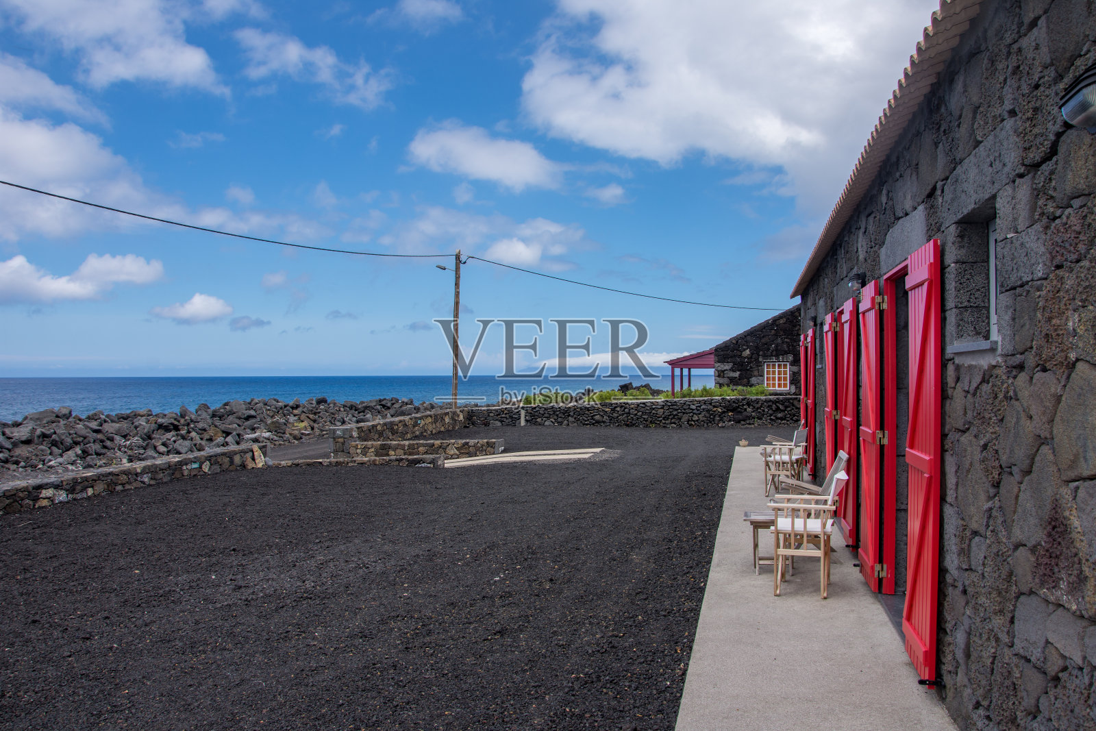 漫步亚速尔群岛。亚速尔群岛的皮科岛的发现。Madalena照片摄影图片