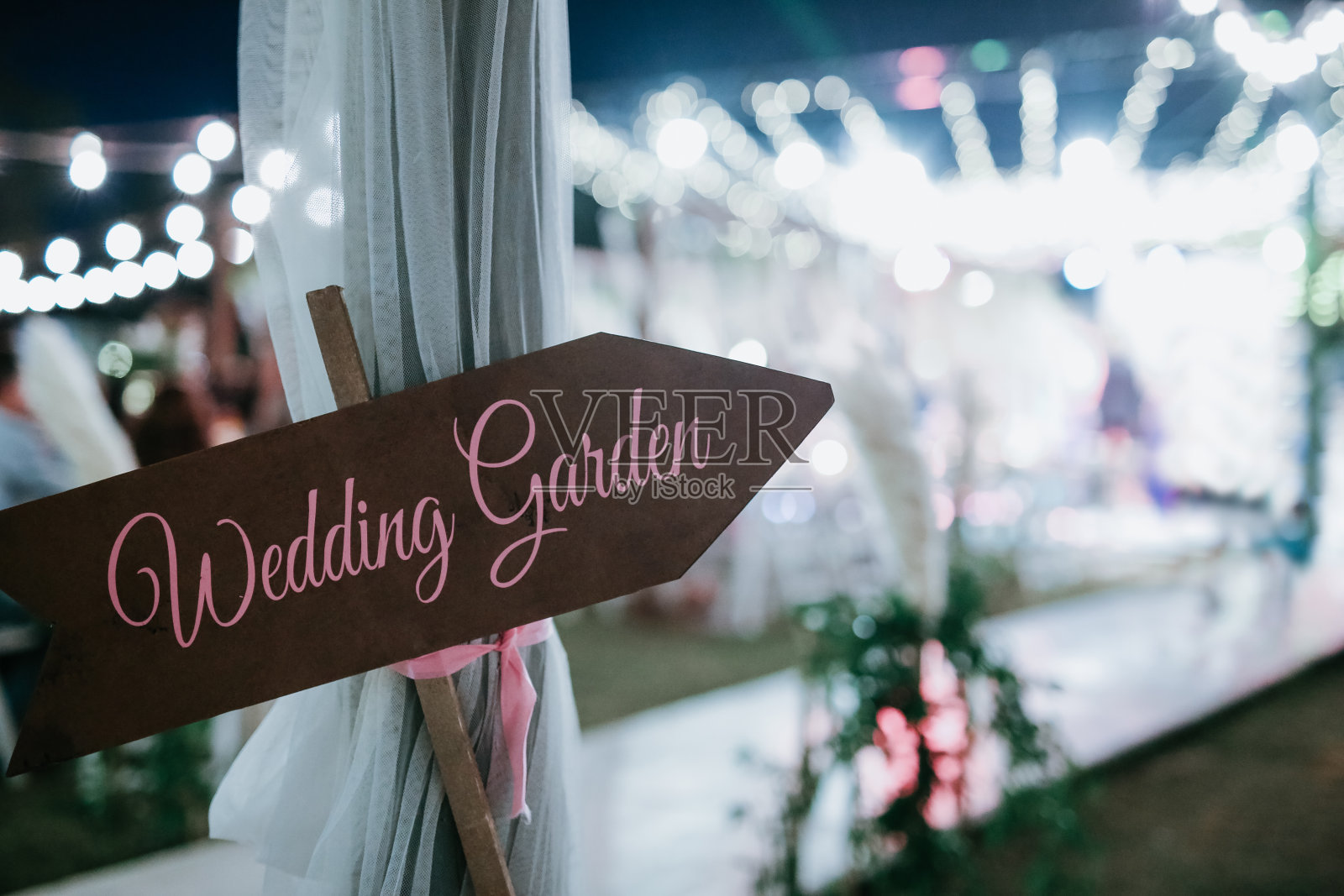 婚礼大厅方向箭头照片摄影图片