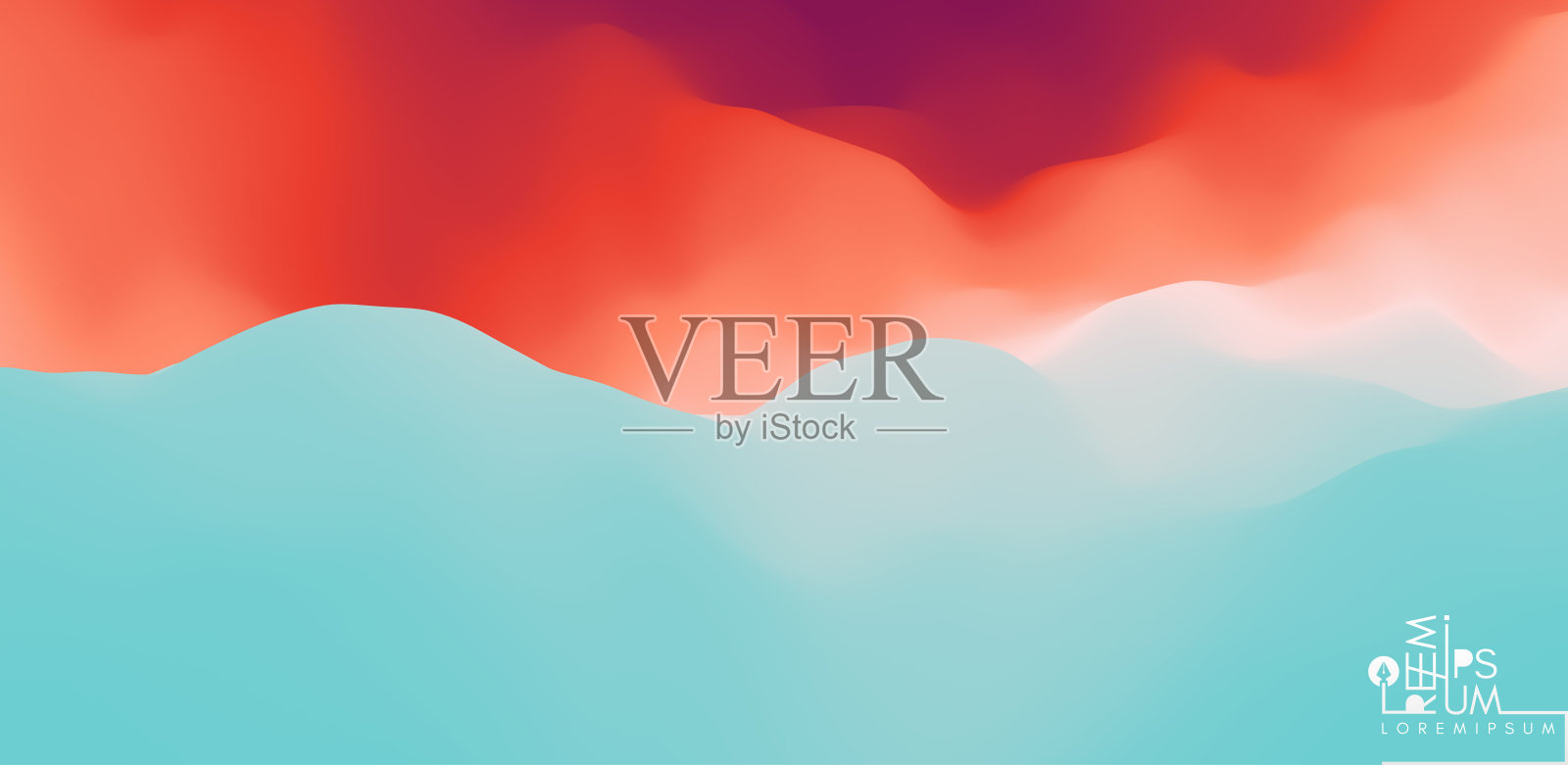 具有动态效果的抽象背景。充满活力的渐变创意设计。3 d矢量插图。插画图片素材