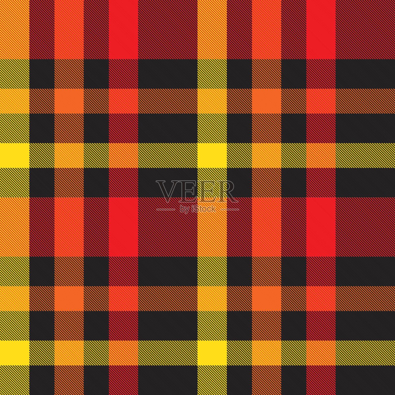 彩虹格子呢格子无缝格子图案插画图片素材