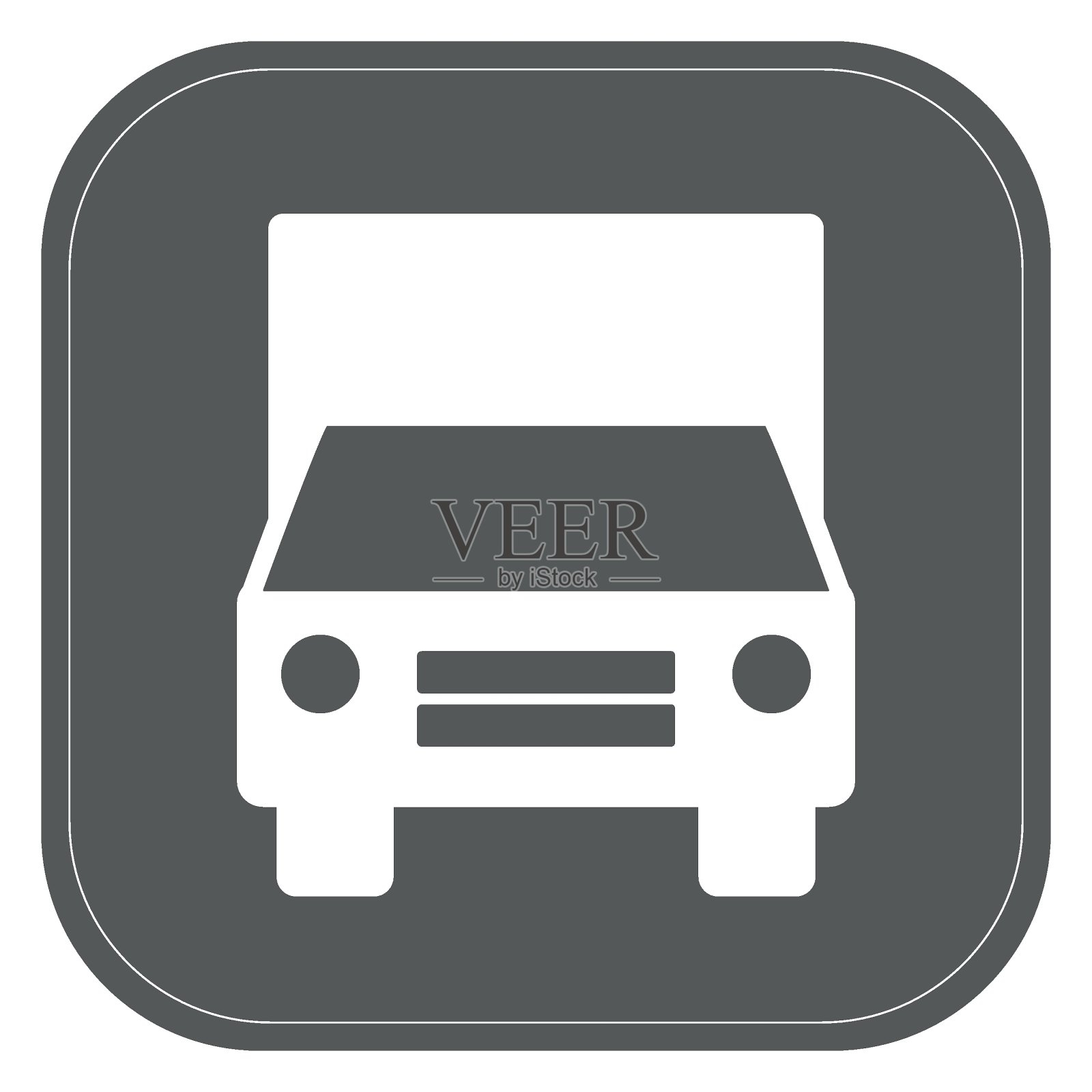 卡车图标，符号，灰色，向量图标素材