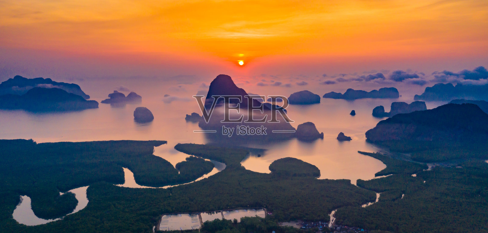 泰国攀雅省的same Nang Chee山的视点照片摄影图片