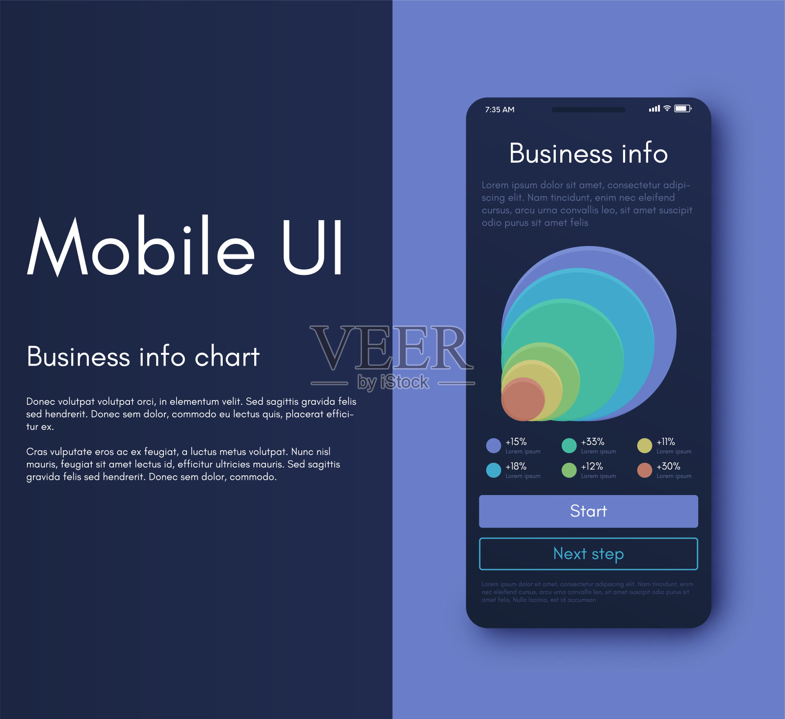 移动应用程序接口。Ui设计，矢量图插画图片素材