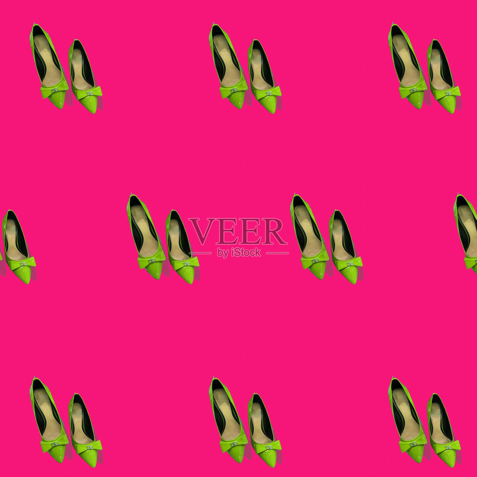 背景，图案女鞋在粉红色的背景照片摄影图片