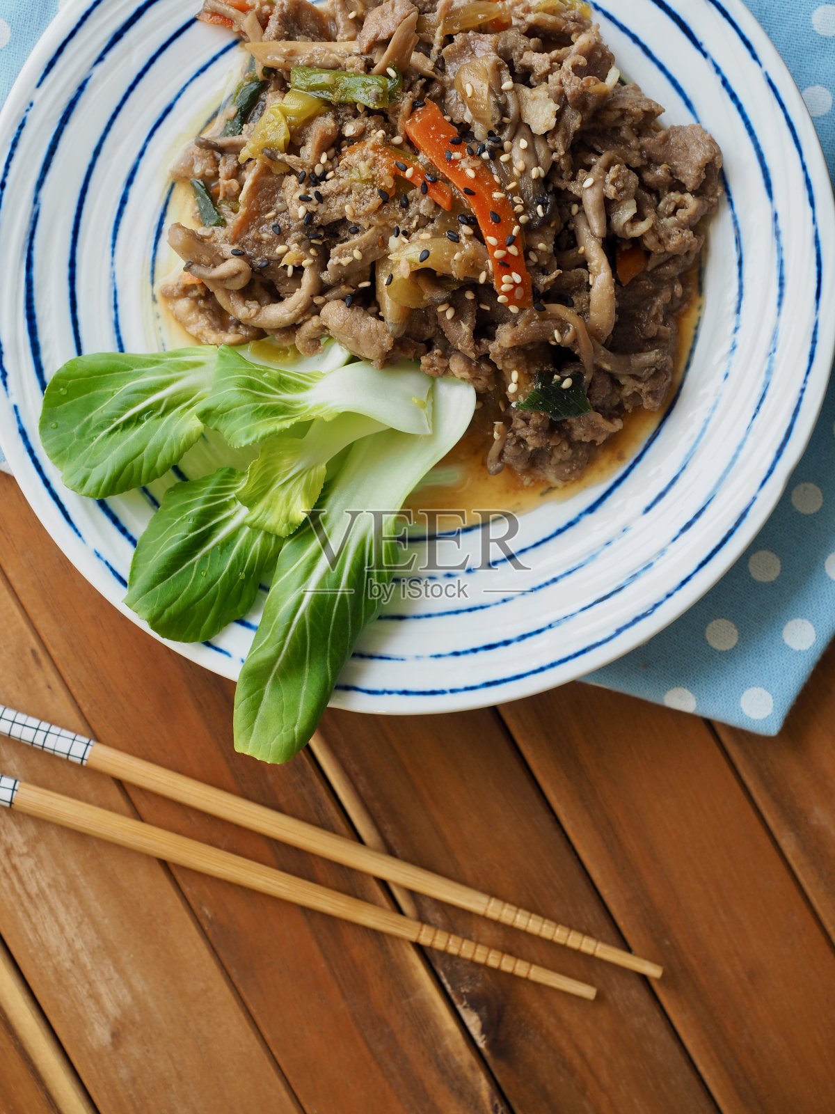 韩国传统食物烤肉照片摄影图片